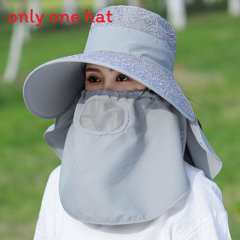 Sun Protection Widebrim Hat For Women With Breathable Cotton Polyester Fabric Summer Sunshade Cap For Gardening And Cycling