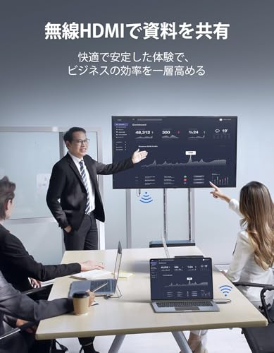 FIGEBNY HDMI Wireless Transmitter/Receiver Set, 30m Transmission Range, No WIFI Required [Japan Technical Standards Approved], Low Latency, Easy Conne