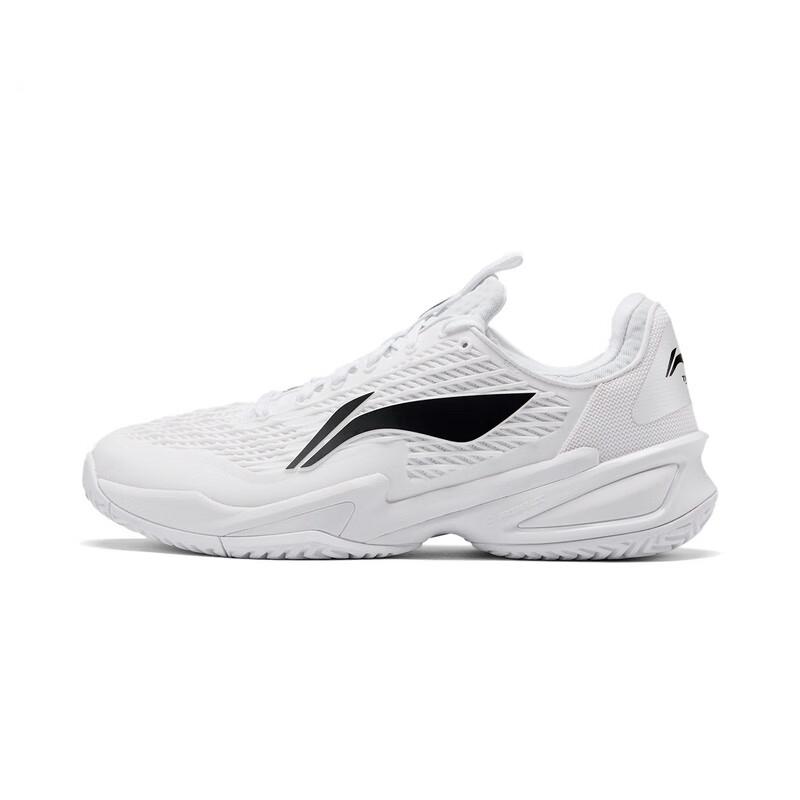 

New LiNing Wear-Resistant Support Rebound Low-Top Tennis Shoes Unisex White Black ATAV003-1 42