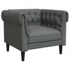Dark Grey Sofa 78.5 X 74.5 X 74.5 Cm Polyester