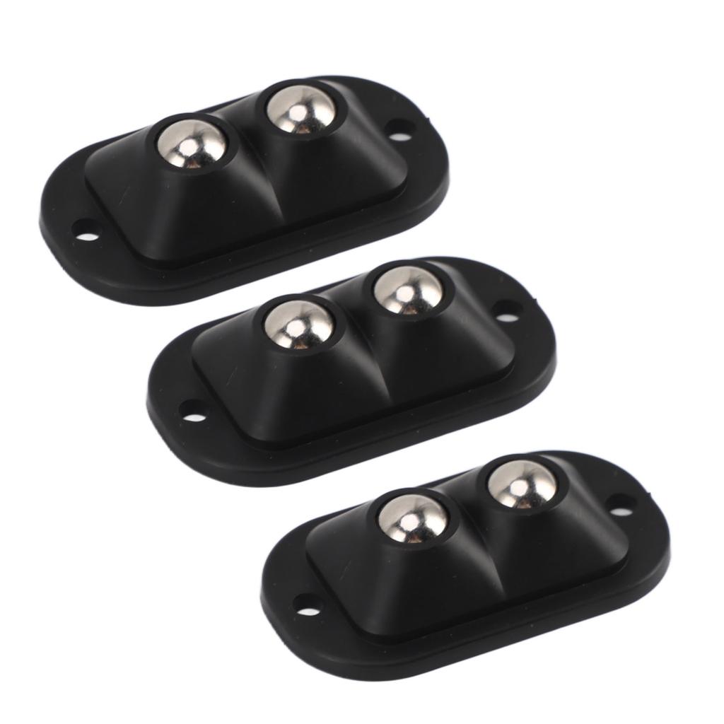 12pcs   Caster Wheels Self Adhesive Double Bead Labor Saving Quietly Moving 360 Degree Rotation   Pulley for Kitchen Appliances Furniture