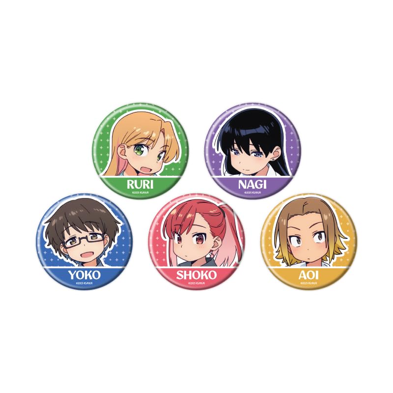 

TV Anime Ruri no Houseki 02 [Official Illustration] Can Badge Complete Set (5-Piece Box)