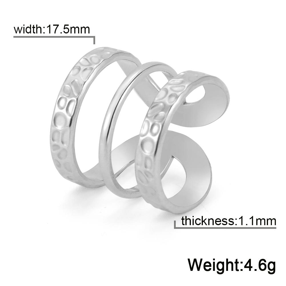 COOLTIME Women Ring Stainless Steel Adjustable Gold Color Finger Rings Mother Day Wedding Jewelry Gift 2025