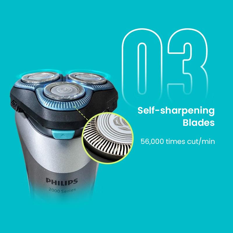 Philips S2306 Electric Shaver Philips Shaver New 2 Series Upgraded Small Whirlwind Ultra Clean Shaving Blade IPX7 Waterproof