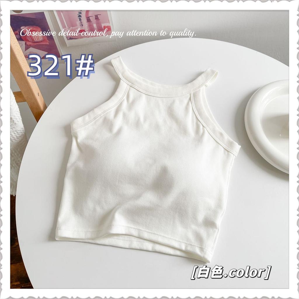 Strap Vest for Spring and Summer, Pure Cotton Back with Chest Cushion, Worn As A Base Layer, Sports Chest Wrap and Strapless Top for Women