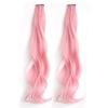 LIANHATA Kids Hair Extensions, Set of 2, Dance Extensions, Curly Hair, Colored Hair Extensions, One-Touch Hair Extensions, Seal Extensions, Women's