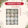 12 Pieces Christmas Hanging Decorations Decorative Xmas Balls Baubles 6cm Ball Ornaments