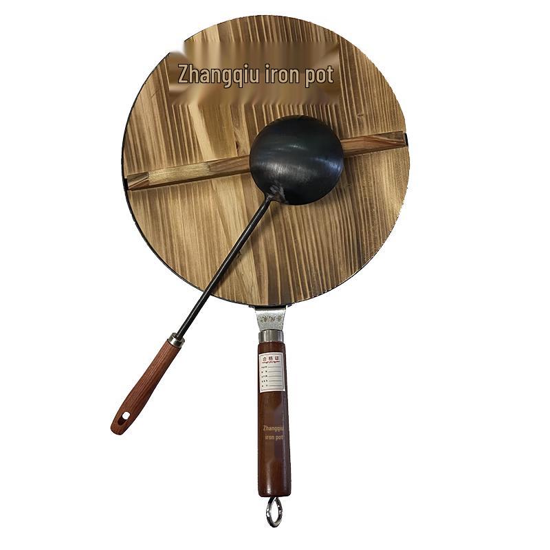 Lu Feng Lai Zhangqiu Hand-Forged Iron Wok 3-Piece Set