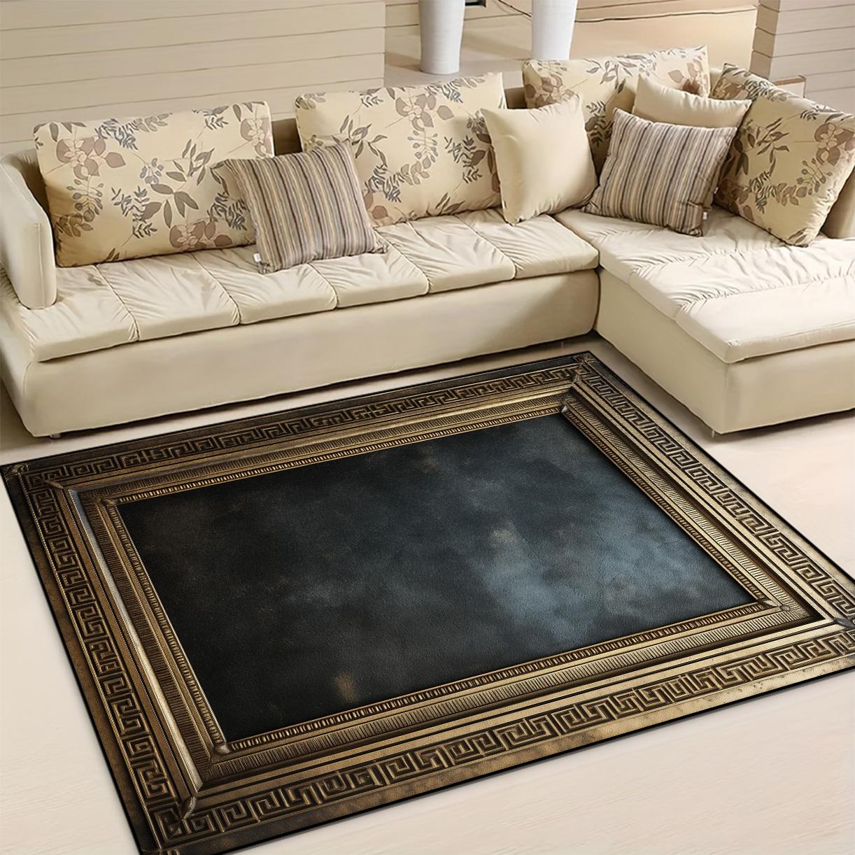 

Ковер в классическом роскошном стиле для гостиной, моющийся европейский татами-мат, ковры большой площади для спальни, ковры для ретро-декора комнаты 60x90cm