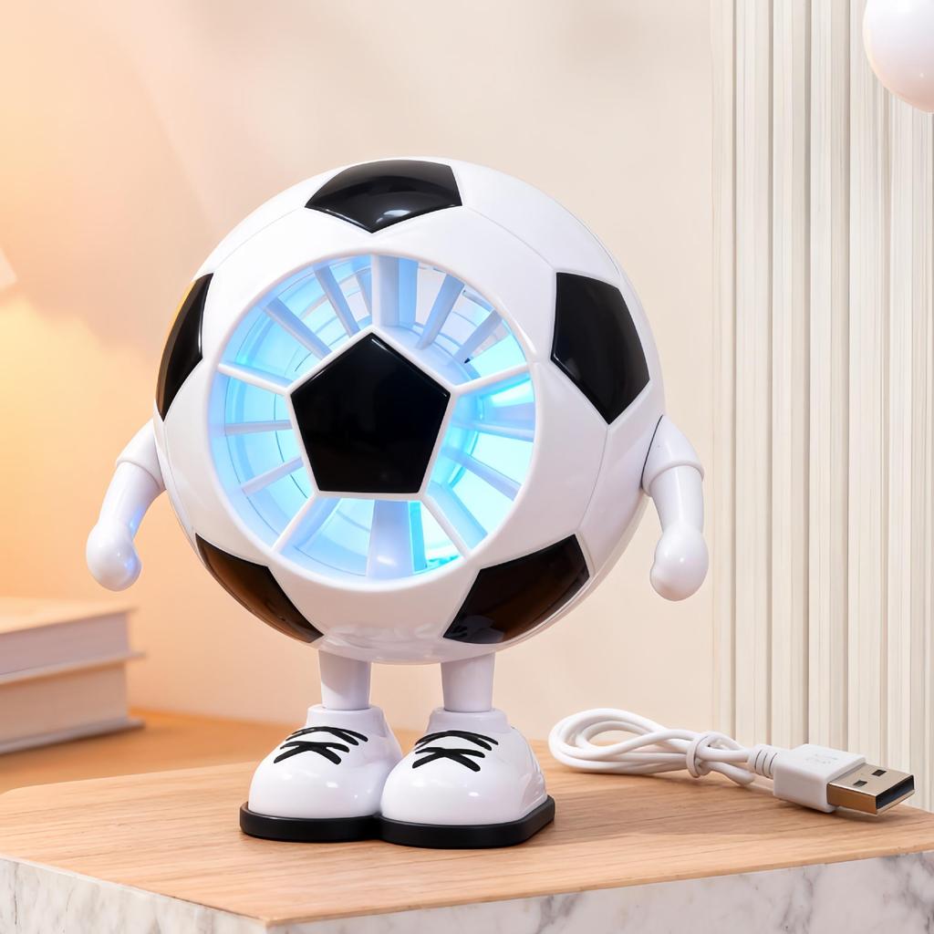 USB Şarj Edilebilir Yavru Köpek Temalı Fan, 3 Kademeli Ayarlanabilir, Masaüstü ve Yatak Başucu Kullanımı İçin İdeal