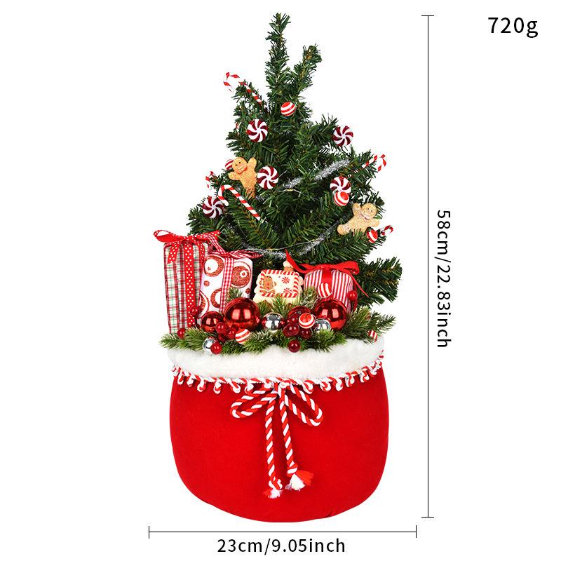 Santa Claus & Grandma Christmas Tree and Window Ornaments Decoration