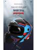 Bluetooth Double Visor Flip-up Motorcycle Helmet with 3C Certification for Riding