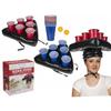 2 Inflatable Beer Pong Hats with Cups and Balls