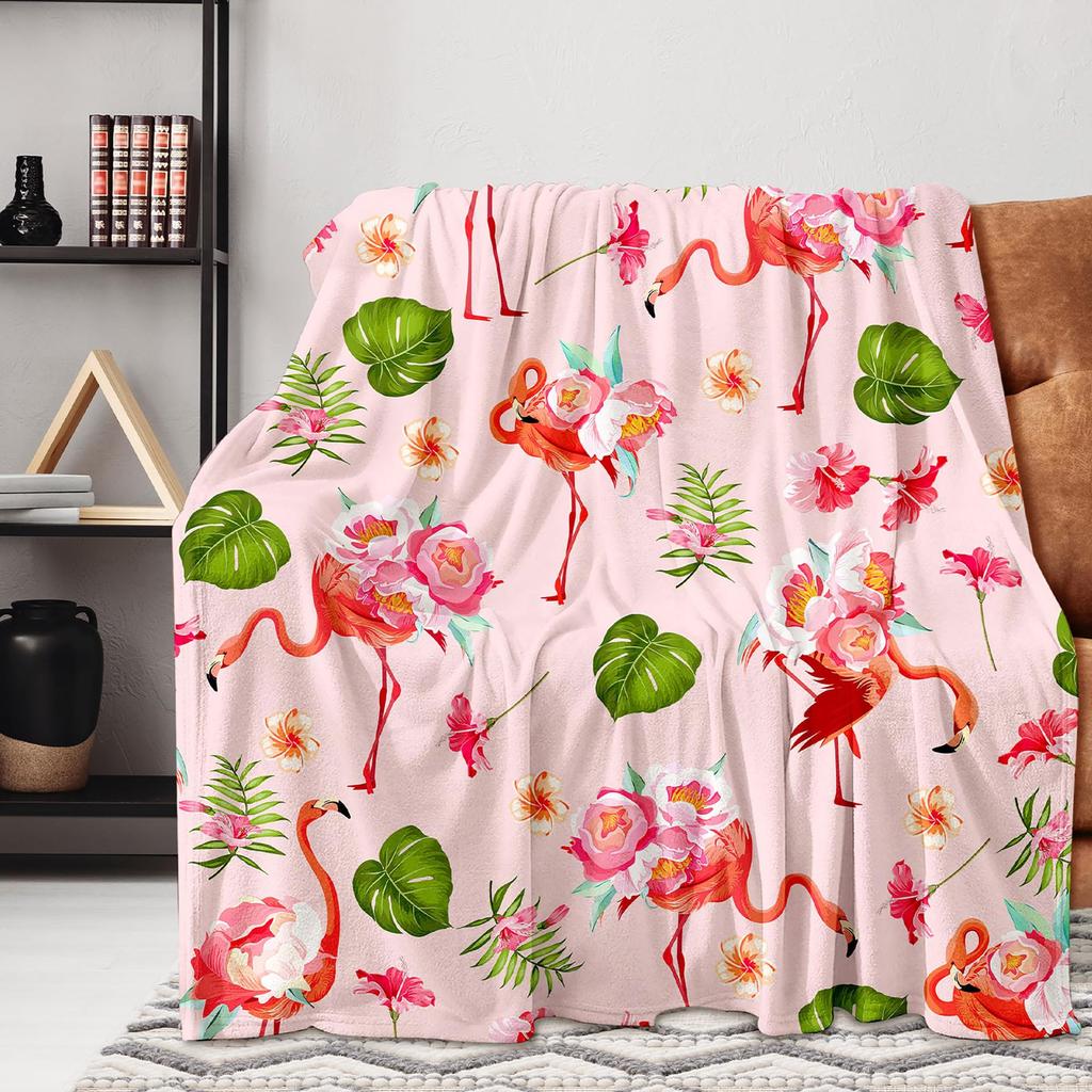 Cute Cartoon Cat Printed Blanket for Sofa Bed Travel Camping Living Room Office Conditioning Blanket for All Seasons Gifts