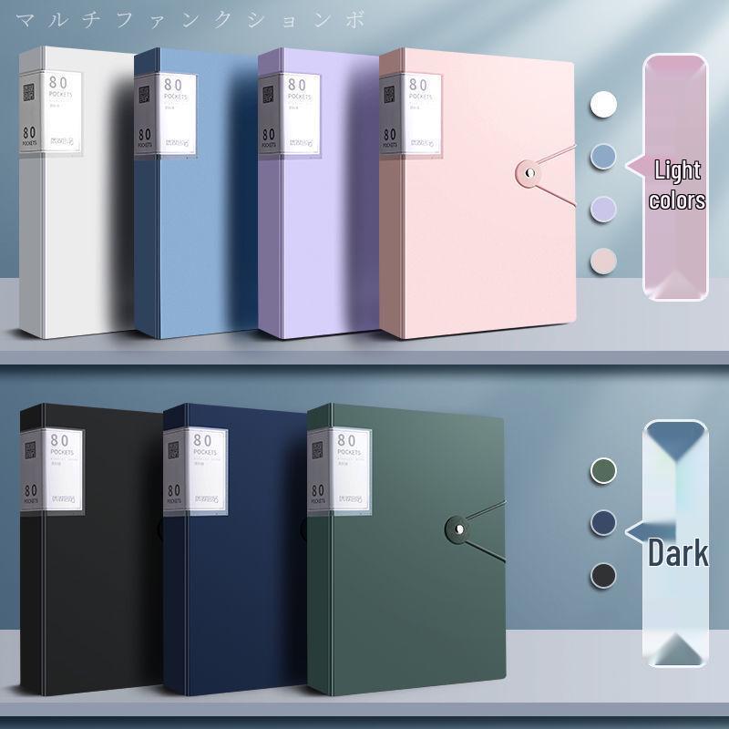 A4 Transparent Insert Pocket File for Office and Medical Record Organization