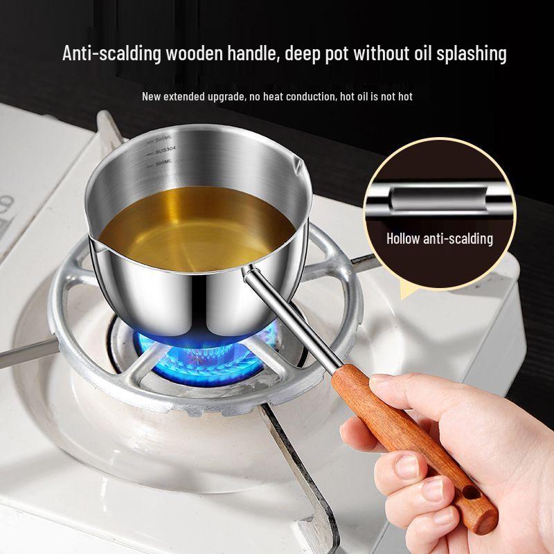 Stainless Steel Multi-functional Oil Splatter Pot for Home Use