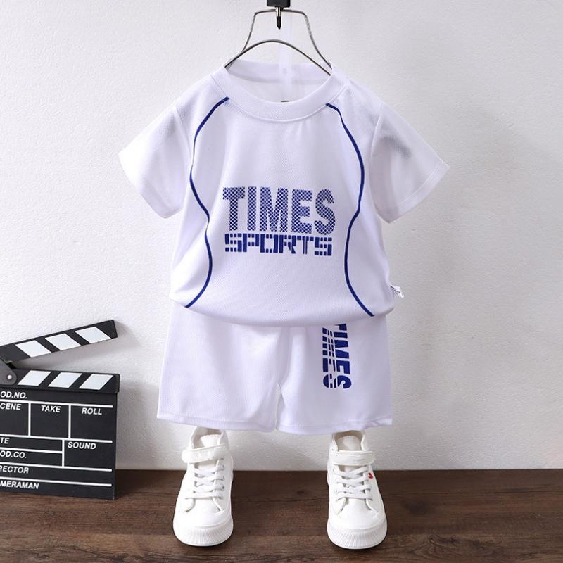 2Pcs/Set Children's Clothing Sets Boys Sports Casual Letter Print Short Sleeve Top + Short Pants Toddler Girls Clothes Baby Outfit Set Summer