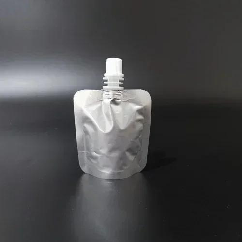 

0.46mm Thick Aluminum Foil Suction Nozzle Bag Beer Soup Takeout Bag Self Standing Packaging Bags for Liquid Beverages 10L 50pcs