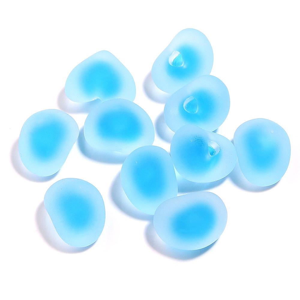 10pcs Acrylic Frosted Heart Beads Multicolor Love Heart Charms Beads For DIY Jewelry Making Bracelets Pendants Earrings Findings
