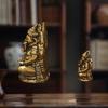 1/3PCS Asia India Thailand Elephant God Figure Sculpture Mini Vintage Brass Ganesha Statue Home Office Desk Decorative Ornament