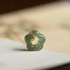 Hollow Carved Flower Shaped Pendant Necklace Natural Jade Necklace Dainty Choker