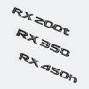 3D glänzend schwarze Buchstaben RX200t RX270 RX300 RX350 RX450h RX450hL HYBRID Emblem für LEXUS Auto Fender Trunk Rear Logo Aufkleber