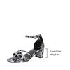 Fashion Hot Sale Women's Shoes Open Toe Women's Sandals 2025 Fashion Leopard Print Office and Career New Plus Size Heeled Sandalszapatos