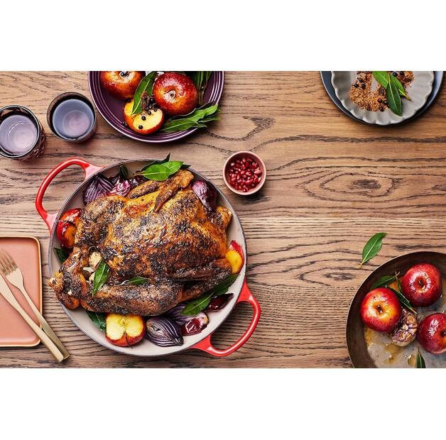 Сковорода Le Creuset Gourmet Professional, чугунная, круглая, 30 см, 3.5 л, красная (21180300602430)