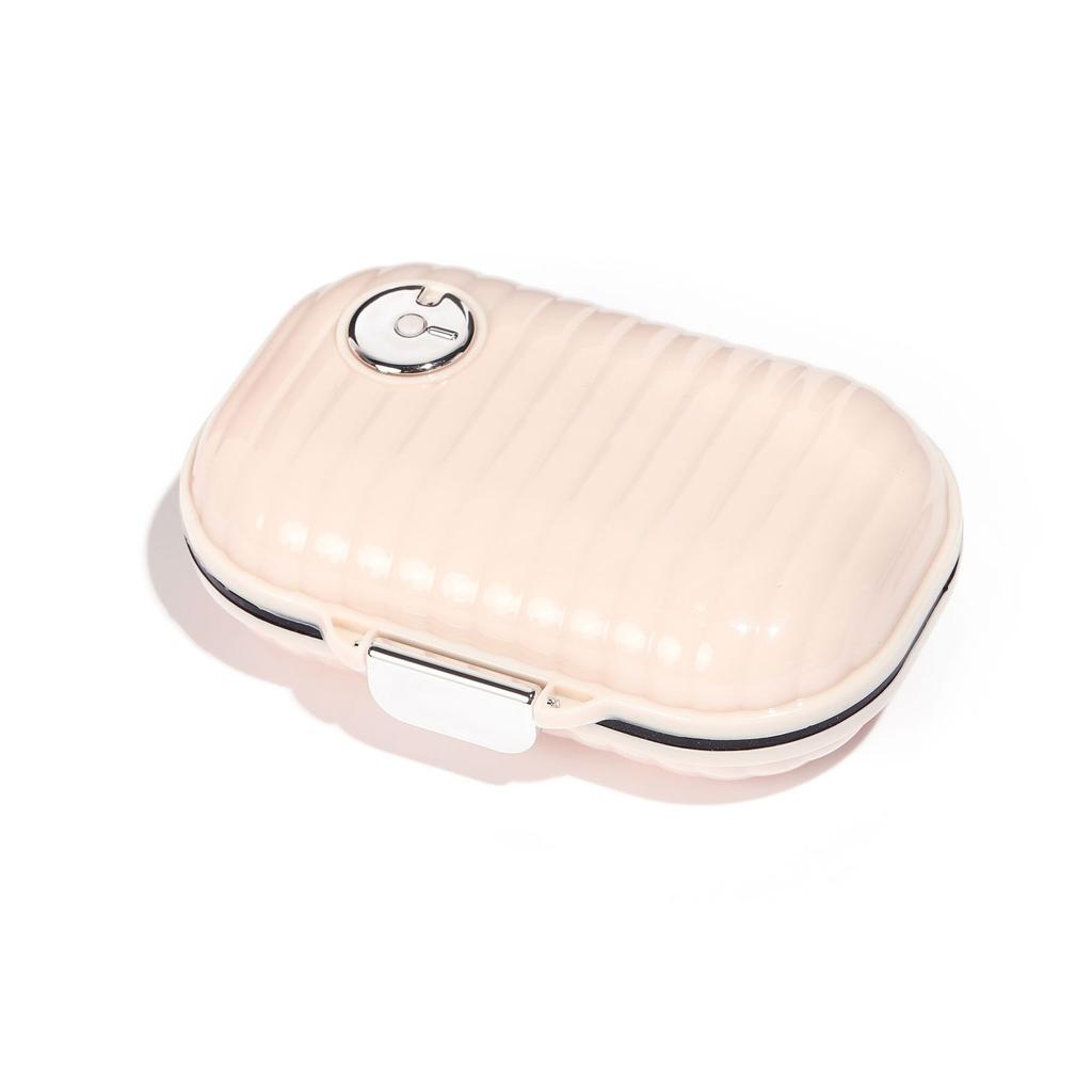 Travel Portable Small Medicine Box, Mini Plastic Grid Fashionable Small Medicine Box