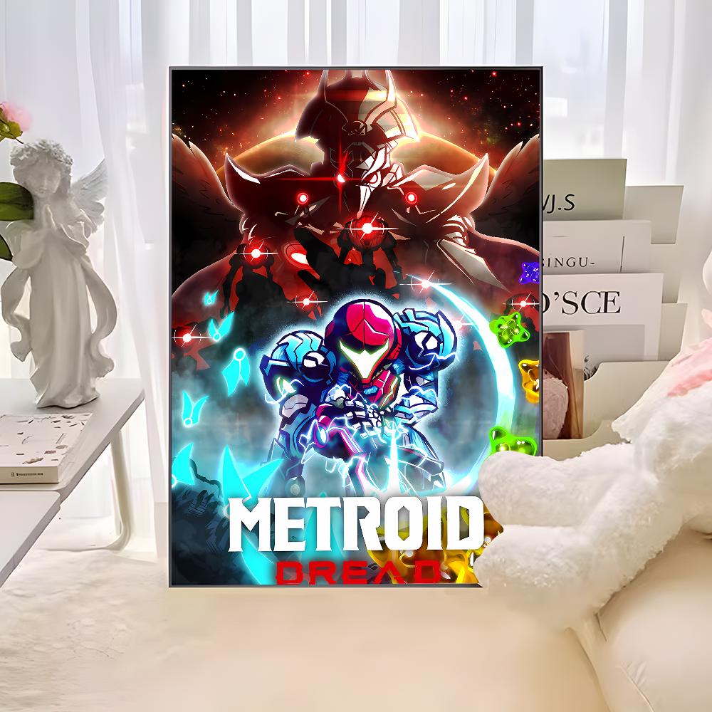 Game M-METROID Classic Vintage Posters Vintage Room Home Bar Cafe Decor Nordic Home Decor