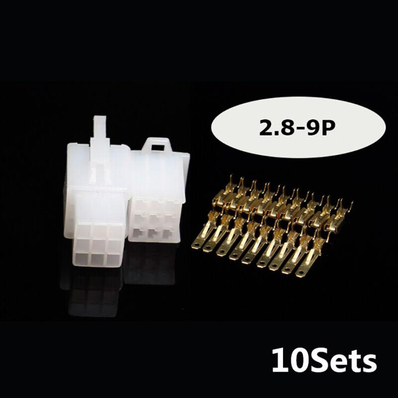 New 580Pcs Male Female Terminal + 2/3/4/6/9 Pin Housing Connector for Car Motorcycle