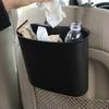 Small Car Trash Can Storage Organizer Auto Backseat Storage Box Hook Multifunctional Waterproof Hanging Car Trash Can