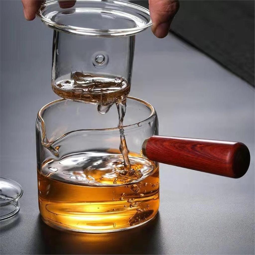 2026 New Clear Glass Teapot Kettle 500ml Stove Top Safe with Lid with Loose Leaf Tea