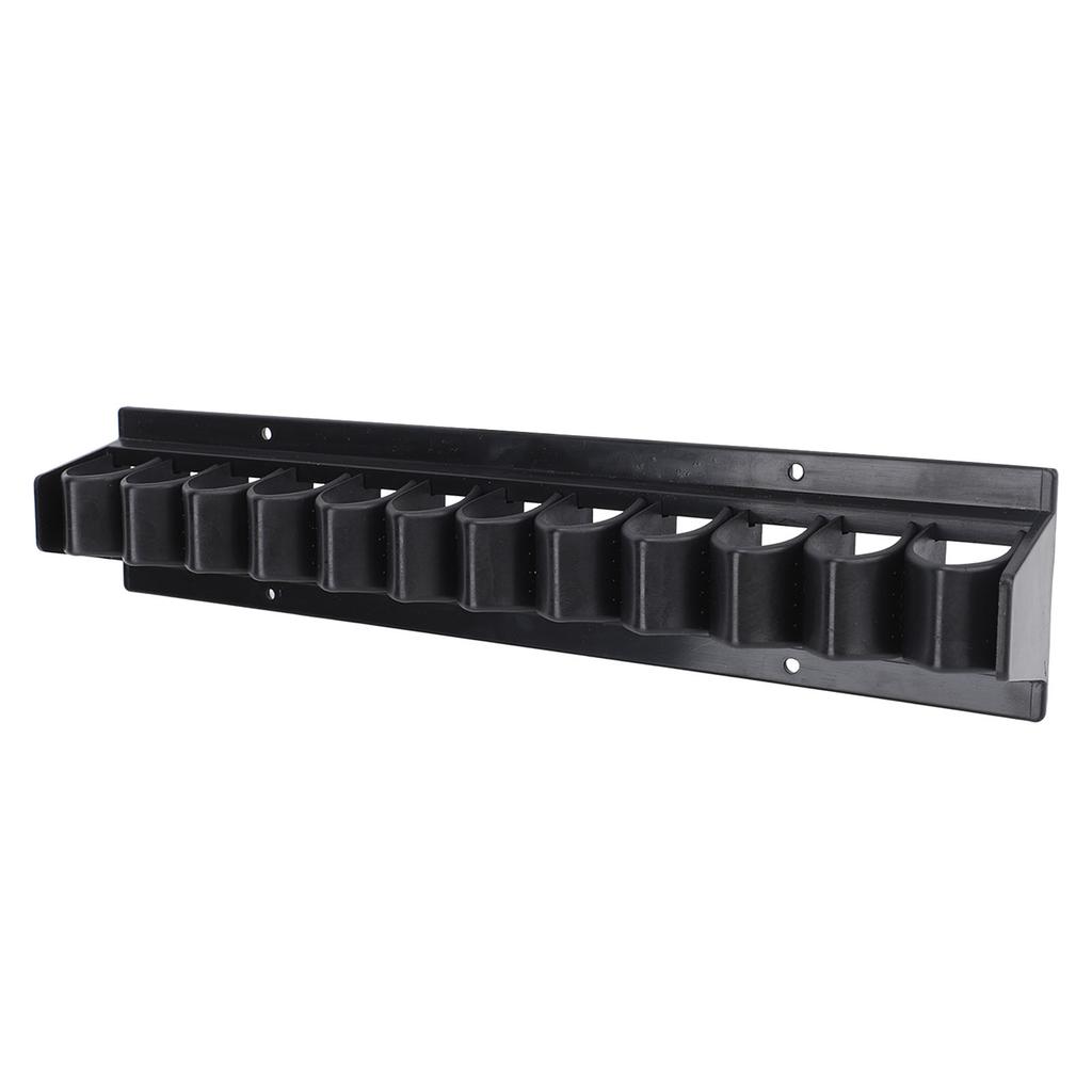 Piskholder Svart Hestepiskholder ABS Veggfeste Holder Opptil 11 Pisker eller Ridepiske Hesteholder for Hestestall Fiskestang