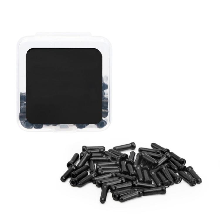 

50Pcs Aluminum Alloy Bicycles Wire Tube Cover Bike Cable End Cap Cable Tip Brake Wire End Cap Bicycles Accessories чорний