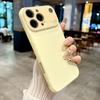 Applicable to Apple 17promax large window fragrance mobile phone case iPhone16 solid color silicone 15 matte protective case