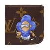 Louis Vuitton Vivienne Wintery Travel Cute Brand Mascot Illustration Paw Print Pattern Monogram Canvas Wallet Women wallet Brown M15341
