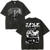 Vintage Washed Jcole The Fall Off Print T Shirts Unisex Unisex Clothing Hip Hop Fashion Short Sleeve Oversized Tshirts Streetwear