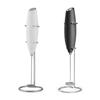 A84X-Milk Frother Hand Mixer Stainless Steel Electric Matchas Whisk Handheld Mixer With Stand For Coffee Greens Protein &More