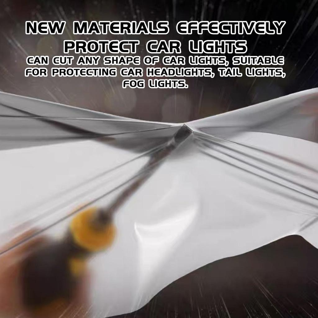 Car Taillight Headlight Fog Light Light Self-Adhesive Tint Film, 12×48 Inches Vinyl Protector Color Shiny Sticker Film, Auto Modification Cover for