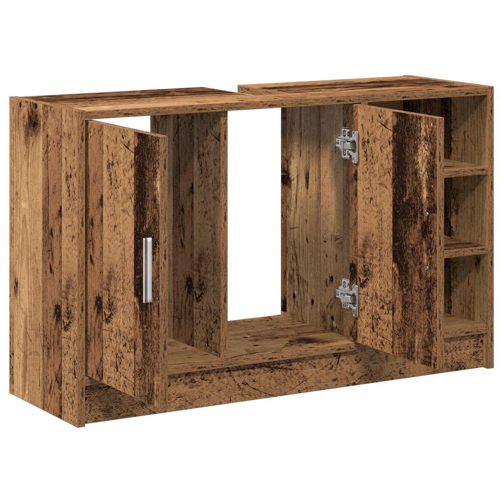 vidaXL Spültischschrank Altes Holz 90x29x55 cm Holzwerkstoff