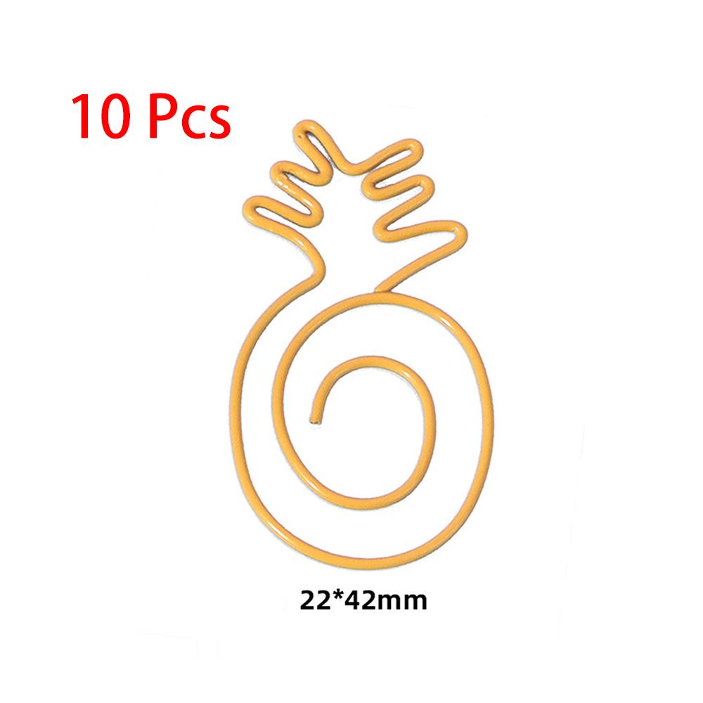 10 Pieces Cartoon Vegetabl Creative Carrot Metal Office School Supplies Cute Paper Clips Gift