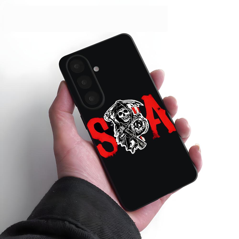 S-Sons Of Anarchy TV Phone Case For Samsung S26 S25 Plus S20 S20 Plus S22 Ultra S23 FE S21 Plus S21 Ultra Soft Cover