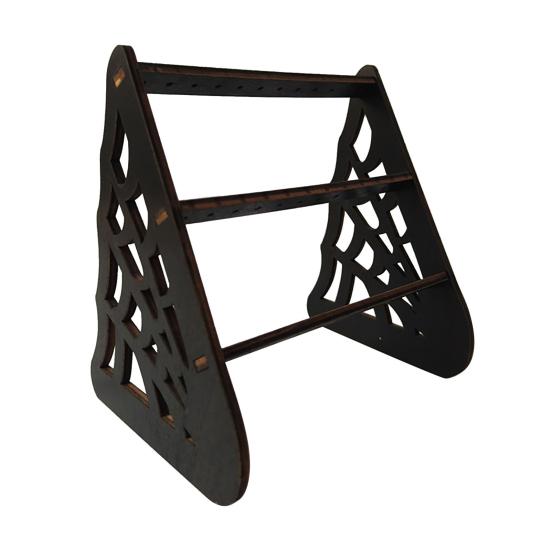 Wooden Earrings Storage Rack Strong Load-bearing Multilayer Design Rustic Design Earrings Display Holder Jewelry Organizer