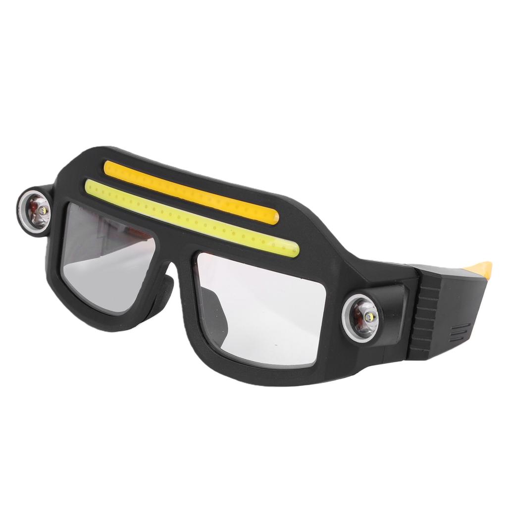LED Glasses with Lights 5 Mode Rechargeable USB Work Flashlight Outdoor Headlamp for Hiking Camping