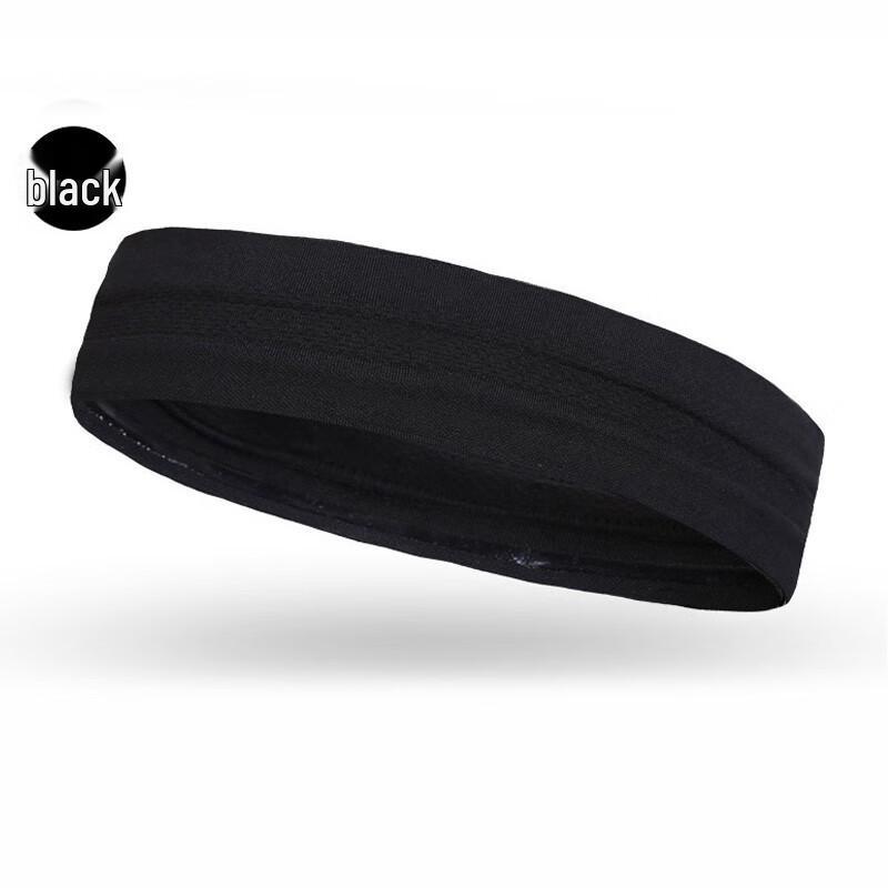 

Anti-Slip Sports Headband with Double Silicone Strips