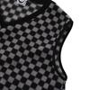 Kruchi Checkerboard Fleece Vest (Black)