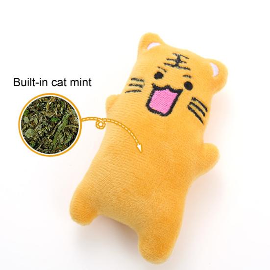 Cat Toy Bite-resistant Soft Cartoon Rabbit Shape Pet Cat Kitten Teaser Catnips Toy Pet