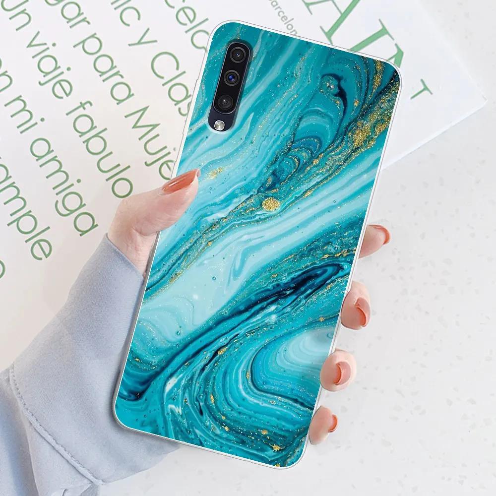 

For Samsung Galaxy A52 A52S A72 A32 Case Watercolor Marble Transparent Cases For Samsung A 72 32 52 Cover Silicone Back Bumper ForSamsungA32 4G 6.4