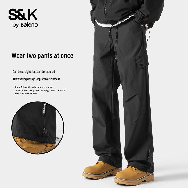 Baleno S&K Men s Loose-Fit Convertible Casual Trousers 3XL
